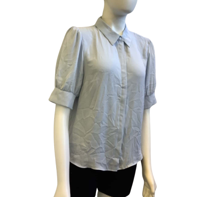 Brand New Portmans Womens  Size 12 Short Sleeve Shirt Light Blue