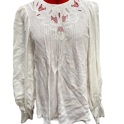 Witchery White   Size 8 Long Sleeve Top 