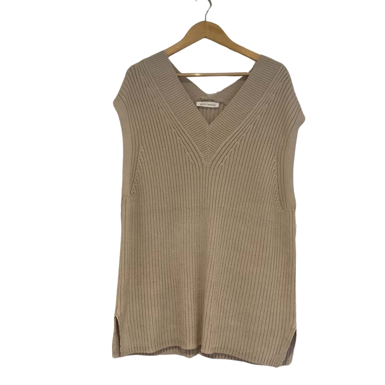 Betty Basics Knit Vest Ivory Size L
