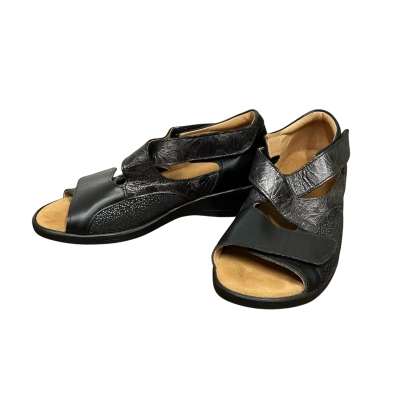 Women's Steplite Veronica Black Sandals Size 5/5.5