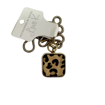 Accessories by Katies Women's Leopard Necklace Gold 
