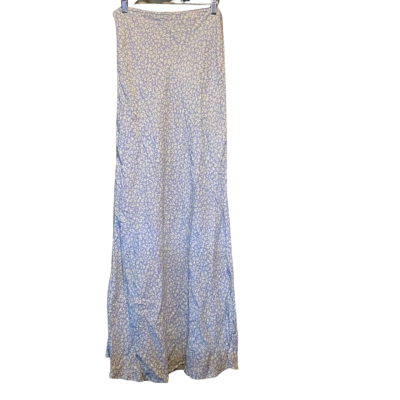 Ghanda Womens  Size M Maxi Skirt Blue / Floral 