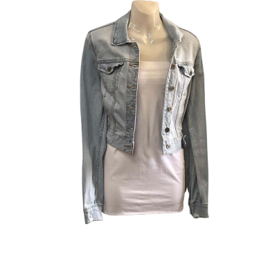 Bardōt Womens  Size 10 Cropped Jacket / Denim Jacket Blue 