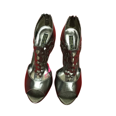 Butterfly Womens  Size 38 Metallic High Heel Sandals 