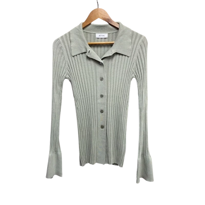 Henne Womens  Size 10 Long Sleeve Shirt Green 