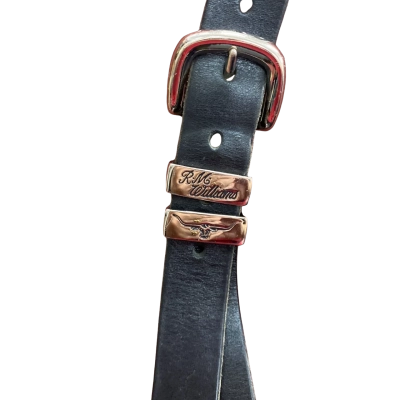 R.M. Williams Mens  ‘Drover’ leather belt Size 34 Black  