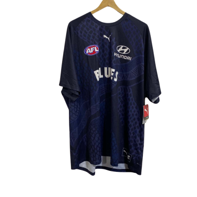 AFL - Puma Mens  Size XXXXXL Navy Blue, moisture management, warm up top replica 