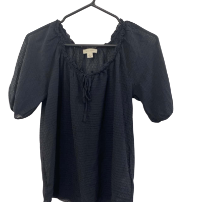 Witchery Womens  Size 6 3/4 Sleeve Shirt Black  