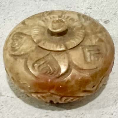 Soapstone Small Trinket Dish & Hand Painted Egg