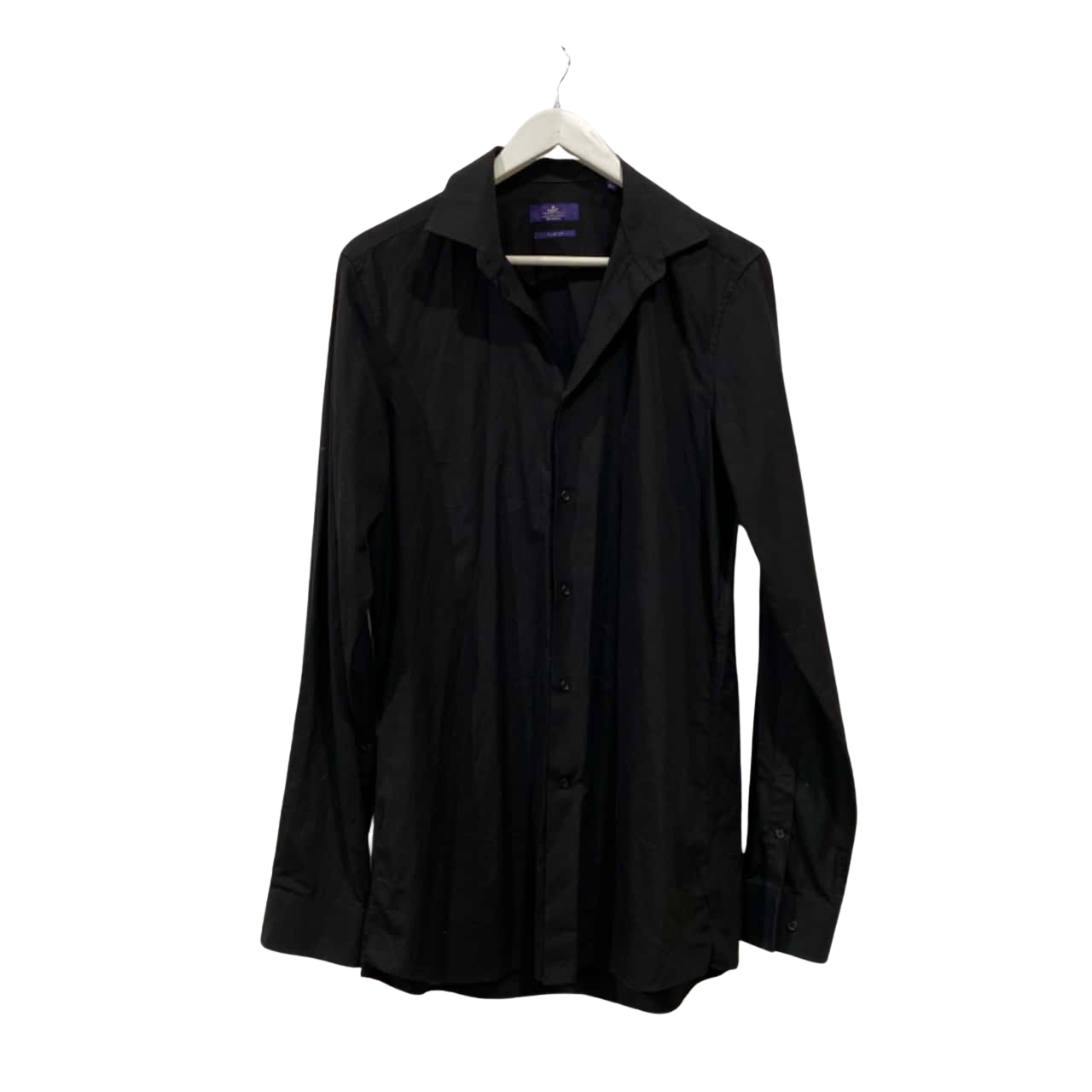 NEXT Womens Size 16 Long Sleeve Slim Fit Black Shirt