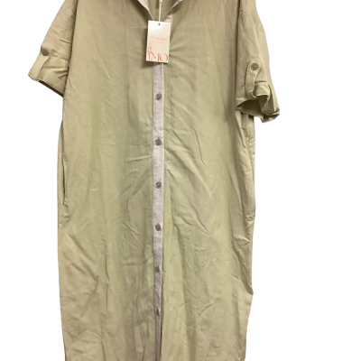  Womens  Size XL  maxiShirt Dress Green 