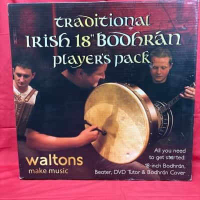 Traditional Irish 18" Bodhran Players Pack 