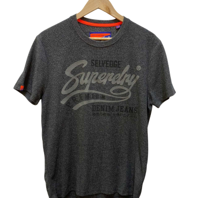 Superdry Mens  Size L Short Sleeve T-shirt Grey 