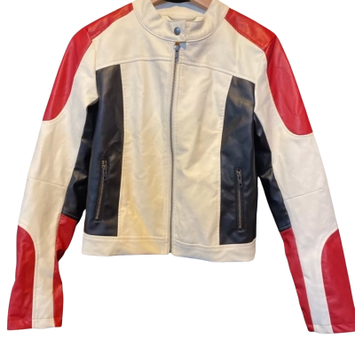 Glassons Mens Outerwear Jacket Size XS Black / Red / White 