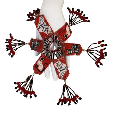 Christmas Beaded Ornament BallCover