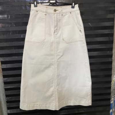 Ceres Life  Denim Midi Skirt Size 10 