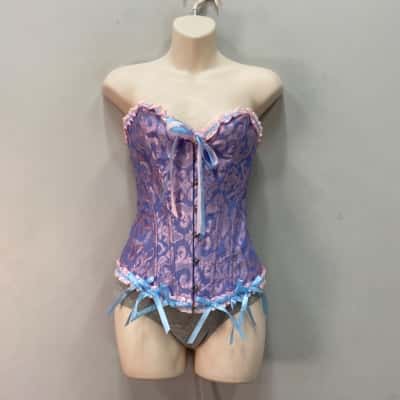  Womens Corset  Size S Blue / Pink  / Purple 