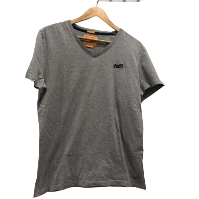 Superdry Mens  Size L Short Sleeve T-shirt Grey 
