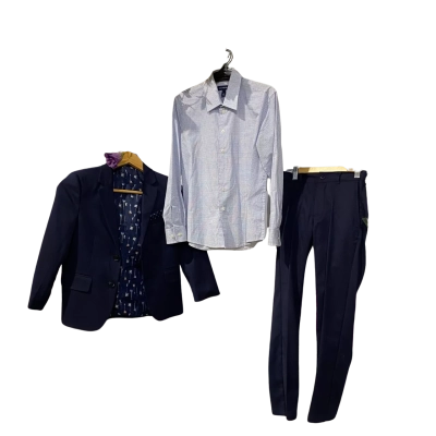 Van Heusen Kids  Size 7 / 8 Jacket / Pants / Shirt Blue / Navy Blue 