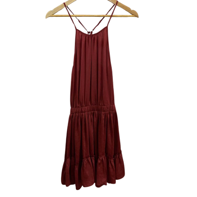 Sheike Womens  Size 8 Mini Dress Burgundy 