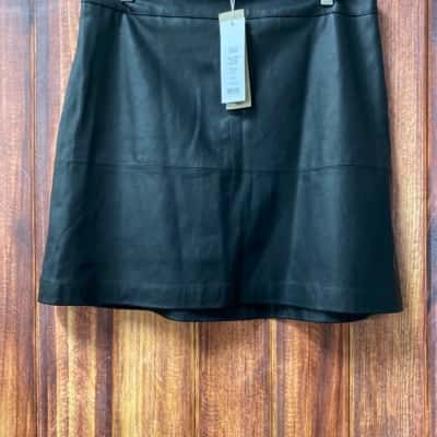 Forever New   Size 12 Black  vegan leather skirt new 