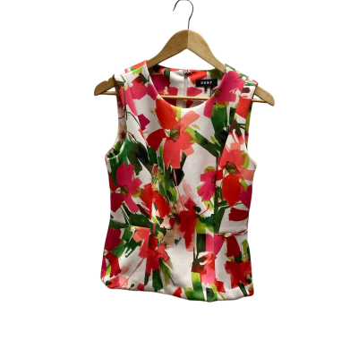 DKNY Womens Size 10 Floral Top