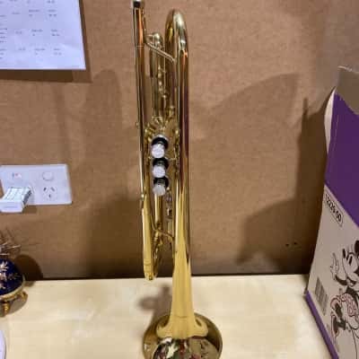 Gold Coloured Trumpet With Case