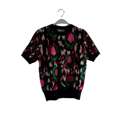  Womens  Size 14 Frankie's Melbourne Short Sleeve Jumper Floral 