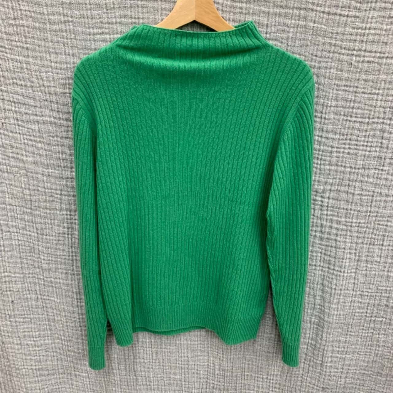 Green funnel neck jumper Clearance
