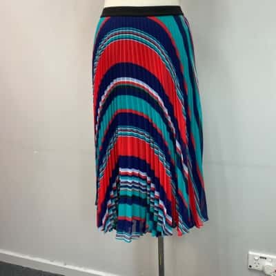 Marcs Womens  Size 6 Midi Pleated Skirt Pattern 