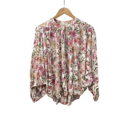 Johnny Was Womens  Size S Blouse Floral / Pink  