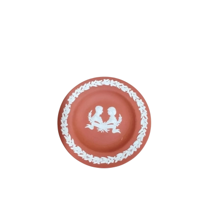 Vintage Wedgwood Terracotta Jasper Ware Commemorative Royal Visit Charles & Diana 1983