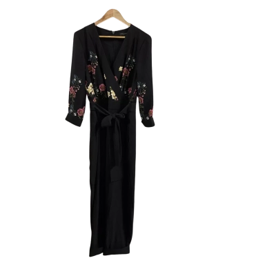 Ted Baker Womens  Size 5 Jumpsuit Floral/Black