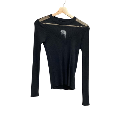 Runway Secrets Long Sleeve Top Black Size M