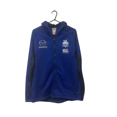 Mens AFL/Canterbury Size L Hooded Front Zipper North Melbourne Jacket Blue