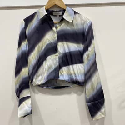 Witchery Womens  Size 8 Long Sleeve Top Multicoloured / Pattern 