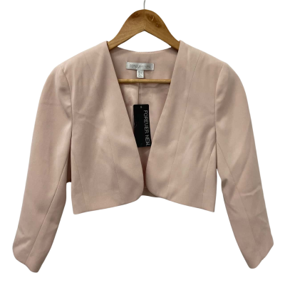 Forever New Womens  Size 8 Open Jacket Dusty Pink  