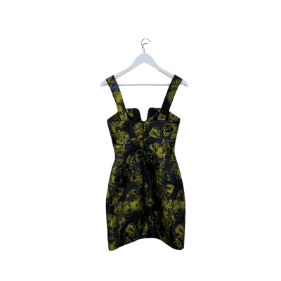 Cue Women’s Dress -  Size 6 - Black / Yellow /Blue 