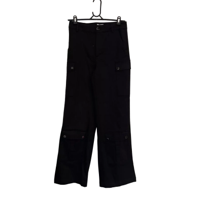 Luck & Trouble Womens  Size 10 Cargo Pants Black  / Silver 