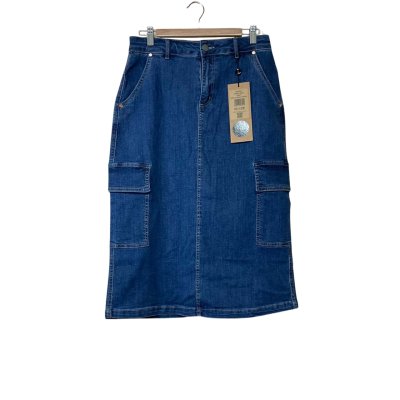 Brand New - Dricoper Denim Cargo Skirt - Size 10