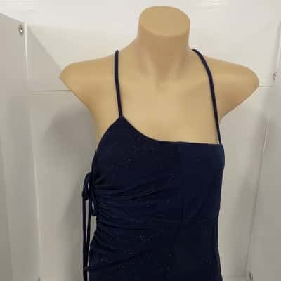 Forever New Karyn Ruched Glitter Midi Dress - Size 6 Brand New RRP $179.99