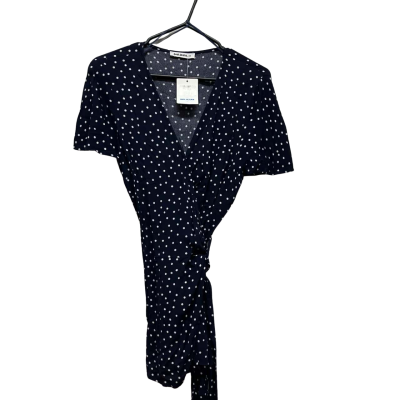Just Jeans Womens  Size 16 Short Sleeve Top Multicoloured / Navy Blue / Polka Dot / White 