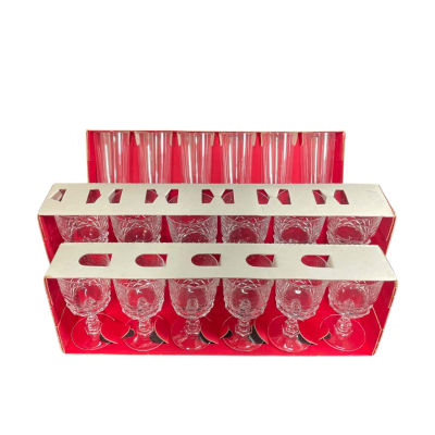Three Sets of Crystal Glasses of Different Sizes. Cristal D’Arques 