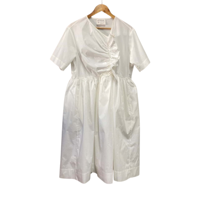 OUTSIDER, ER Womens  Size M Midi Dress White 