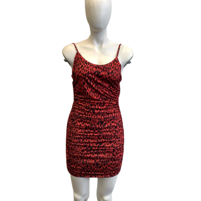 New with tags Tiger Mist Women's Size 6 Sleeveless Mini Dress Animal Print 