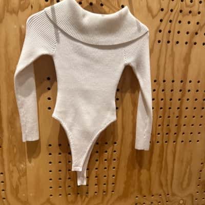 Winnie & Co Womens  Size S Bodysuit White 