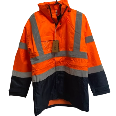  Cole Unisex  Size S High Vis Vest Navy Blue / Orange 