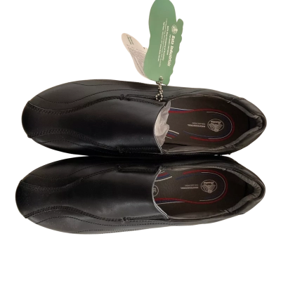 New Bata Industrials “Grasp” Womens  Black Leather Size 39 Slip On Loafers