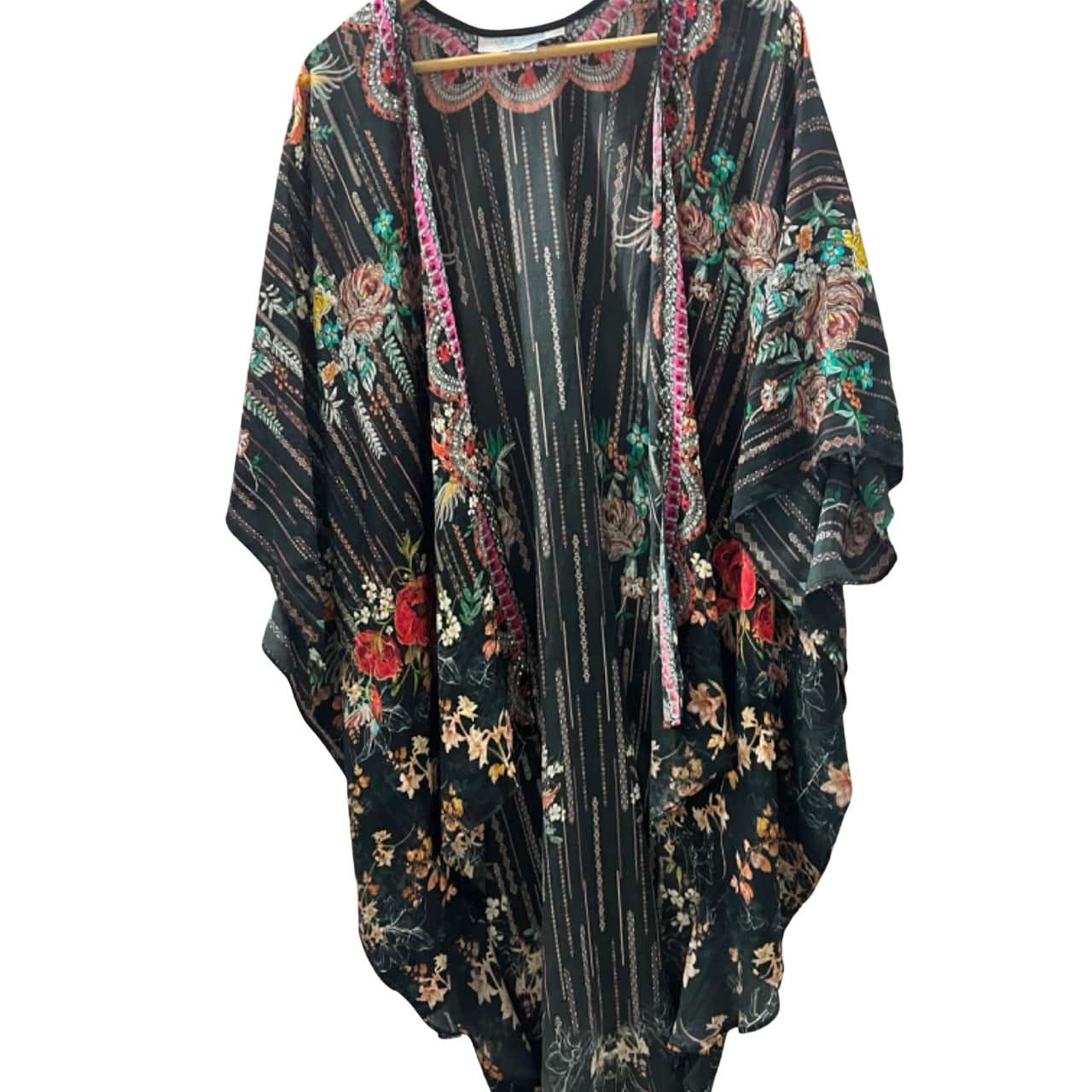 Silk Islands Bejewelled Silk floral cape(s)