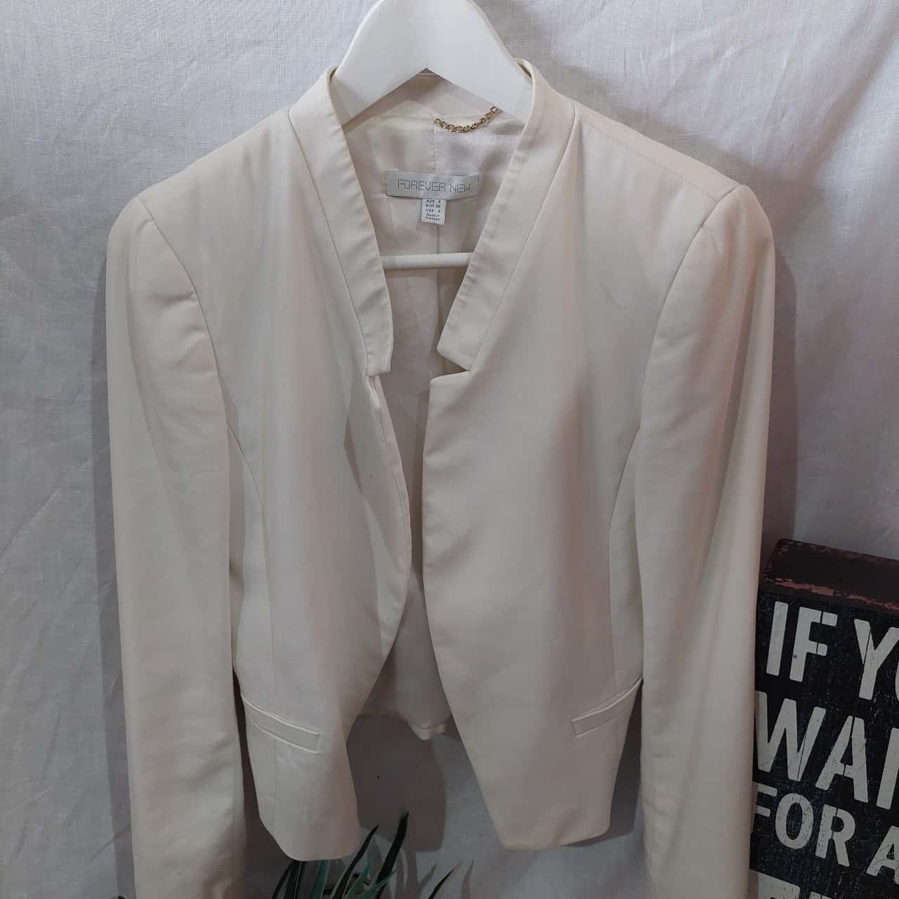 forever new white blazer